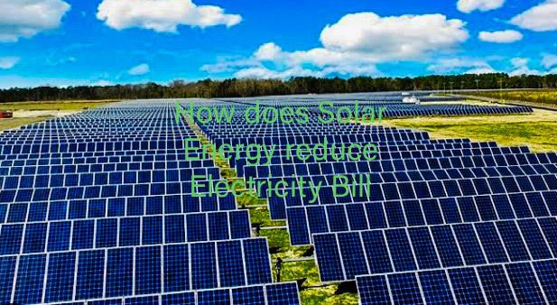 How does solar energy reduce electricity bills