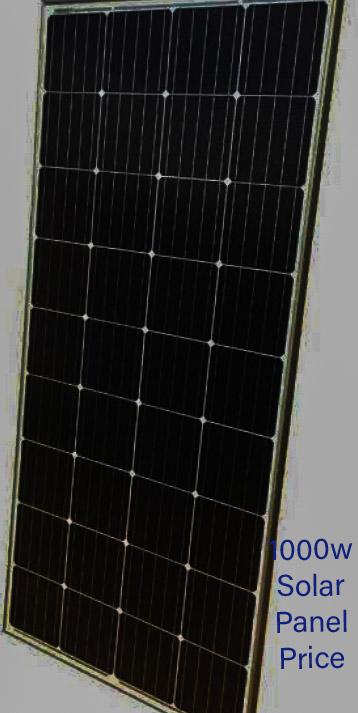 1000w Solar Panel Price in Nigeria: Current Price